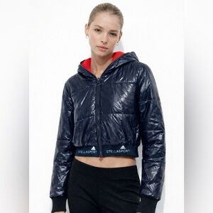 Adidas Stellasport crop puffer jacket Size S, Pre-loved